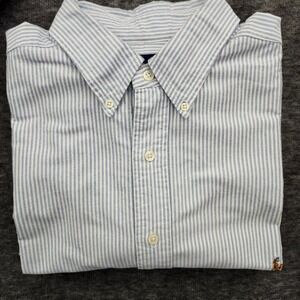 Polo Ralph Lauren Shirt XLT Tall Seersucker Pattern Button Down